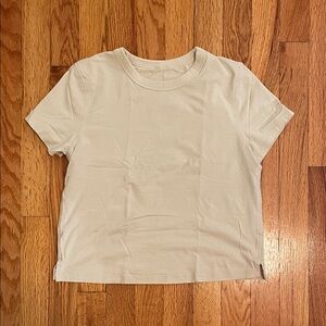 lululemon athletica Cream Short Sleeve Tee